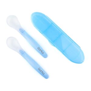 Set 2 Cucharas personalizadas de silicona con estuche