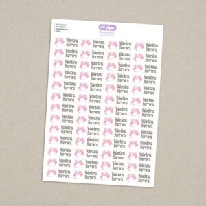 Pack 52 etiquetas termoadhesivas personalizadas para prendas