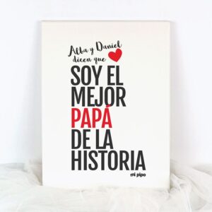 Lienzo personalizado Día del padre