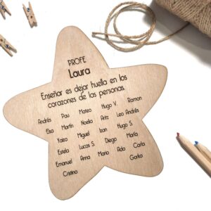 Banderola profe madera