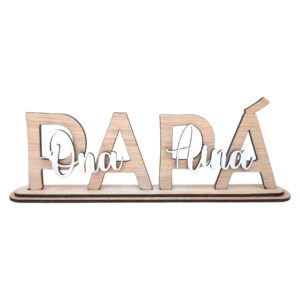 Cartel Papá con soporte personalizado