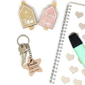Llavero madera personalizado
