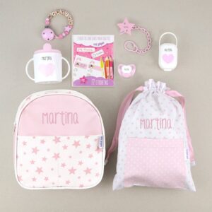 Pack El primero de la clase personalizado + regalo cadenita madera