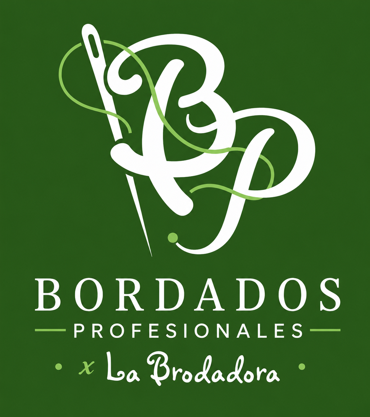 Logotipo original Bordados Profesionales x La Brodadora